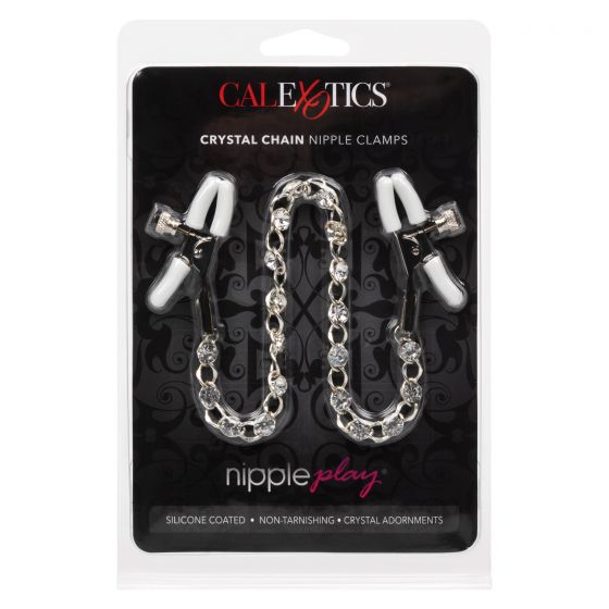 CalExotics Crystal Chain Nipple Clamps