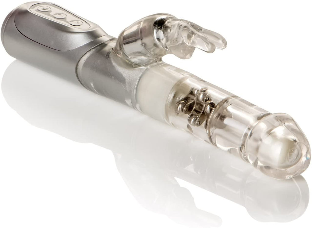 CalExotics Original Jack Rabbit Vibrator Clear (Silver) – Bite the Fruit