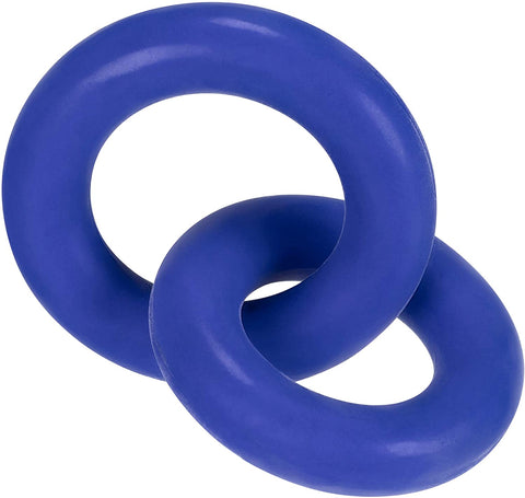 Hunkyjunk Duo Linked Cock Ball Rings Cobalt