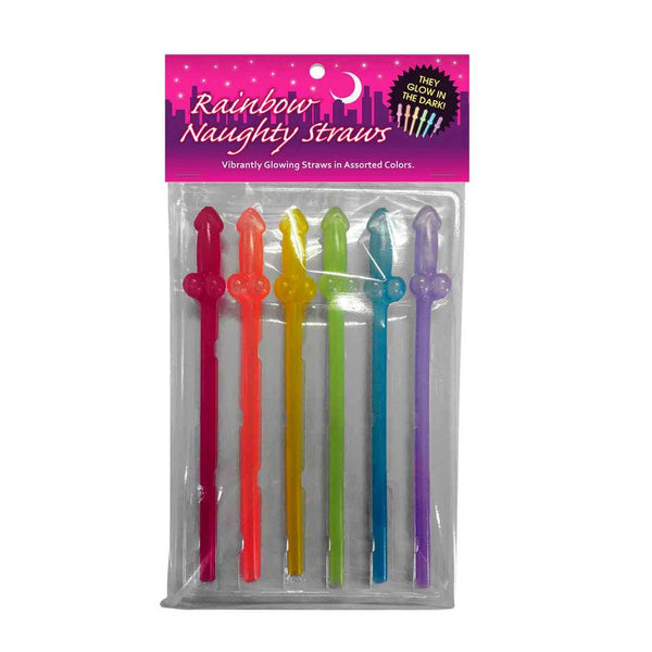 Rainbow Naughty Straws 11.5"