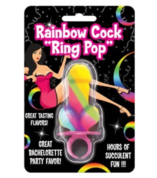 Rainbow Cock Ring Sucker 3"